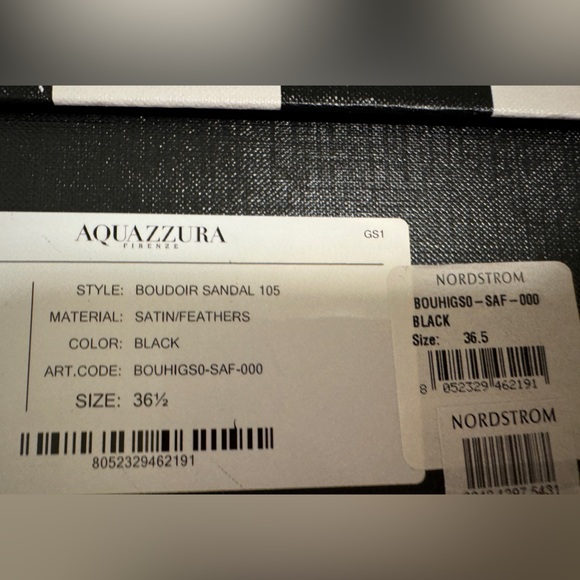 AQUAZZURA silk and feather shoes! ONLY 1 time wear! - Picture 10 of 10